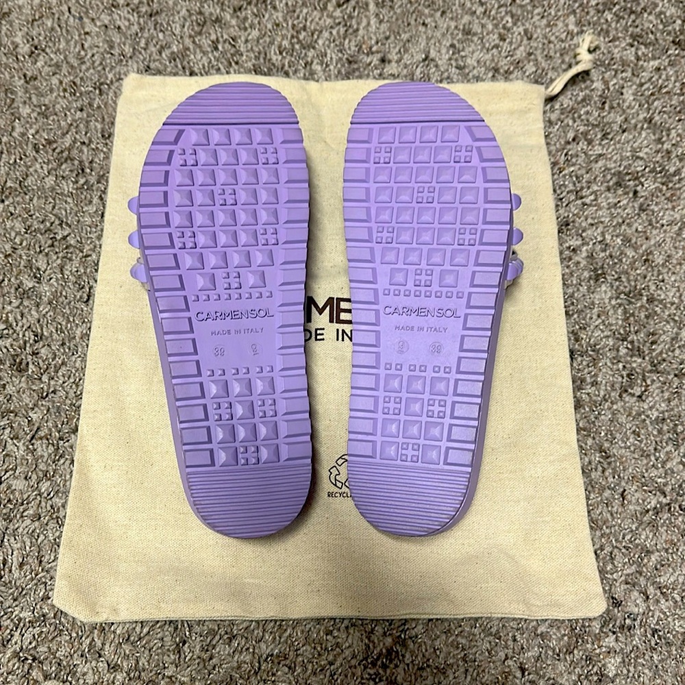 Carmen Sol Franco 3 Strap Slides - Picture 2 of 4